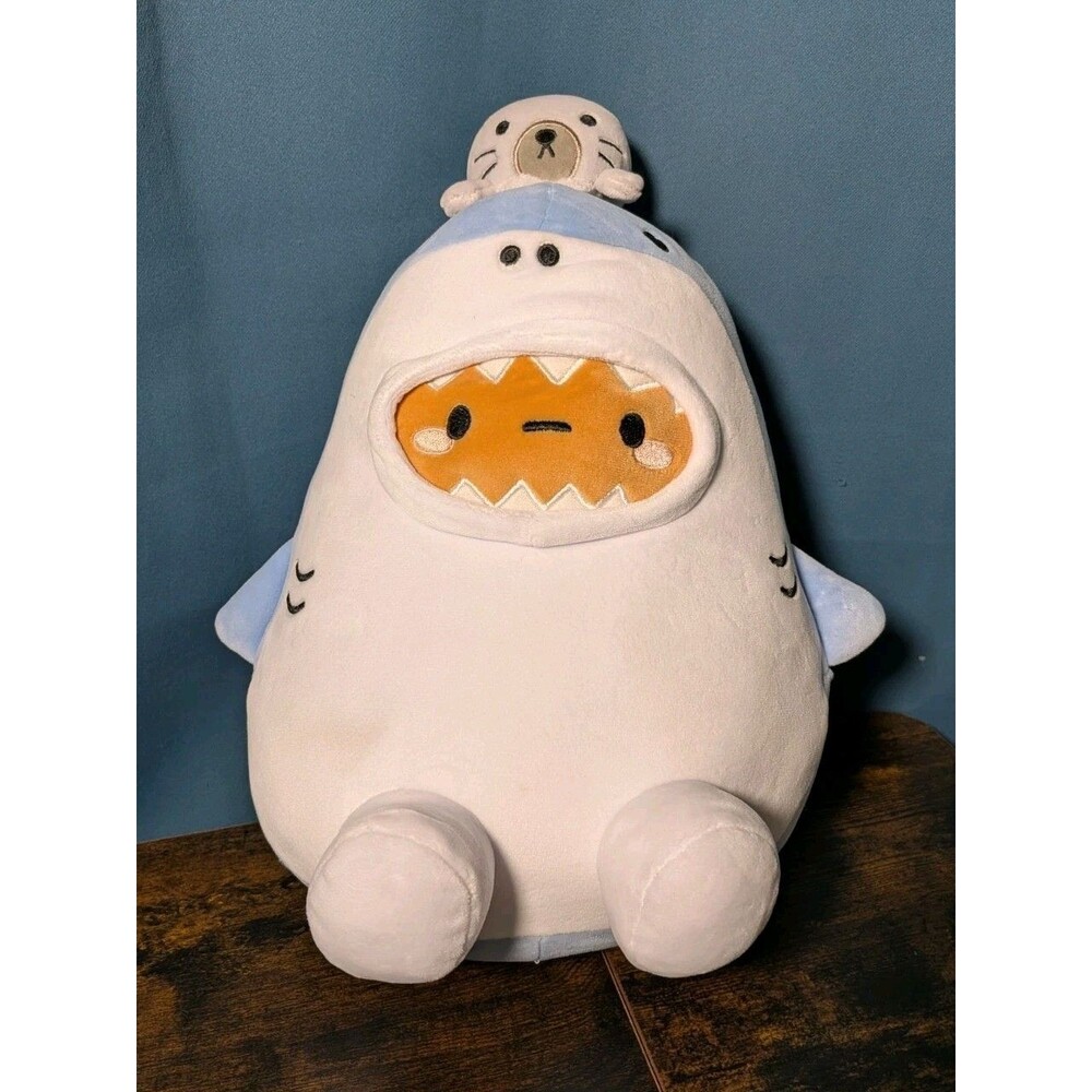 Smoko Blue Shark Tayto Potato With Seal 12" Midi Mochi Plush Limited Read
